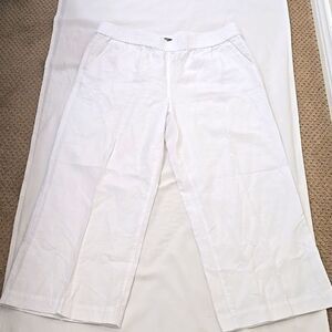 Olsen Europe Anna wide leg linen pants XL